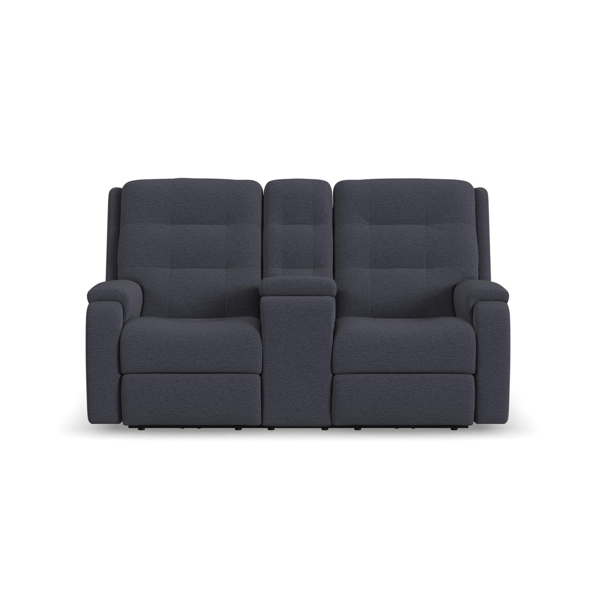 Arlo Fabric Power Reclining Loveseat with Console & Power Headrests & Lumbar