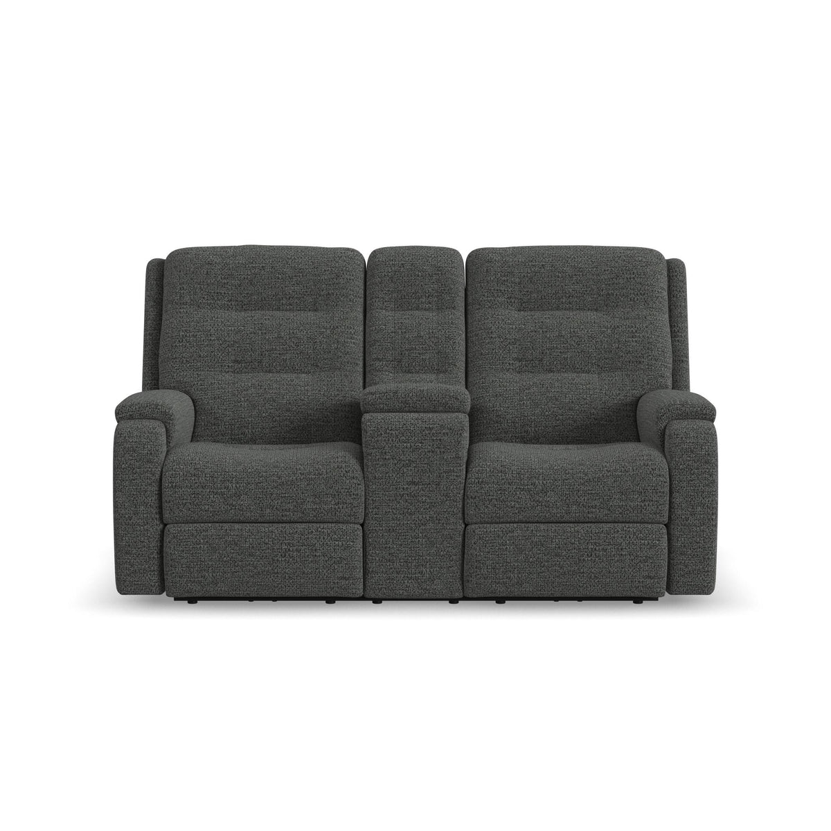 Arlo Fabric Power Reclining Loveseat with Console & Power Headrests & Lumbar