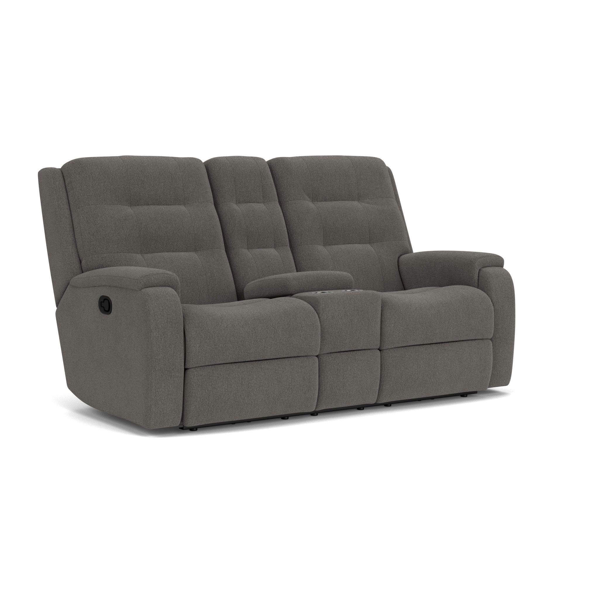 Arlo Fabric Reclining Loveseat with Console