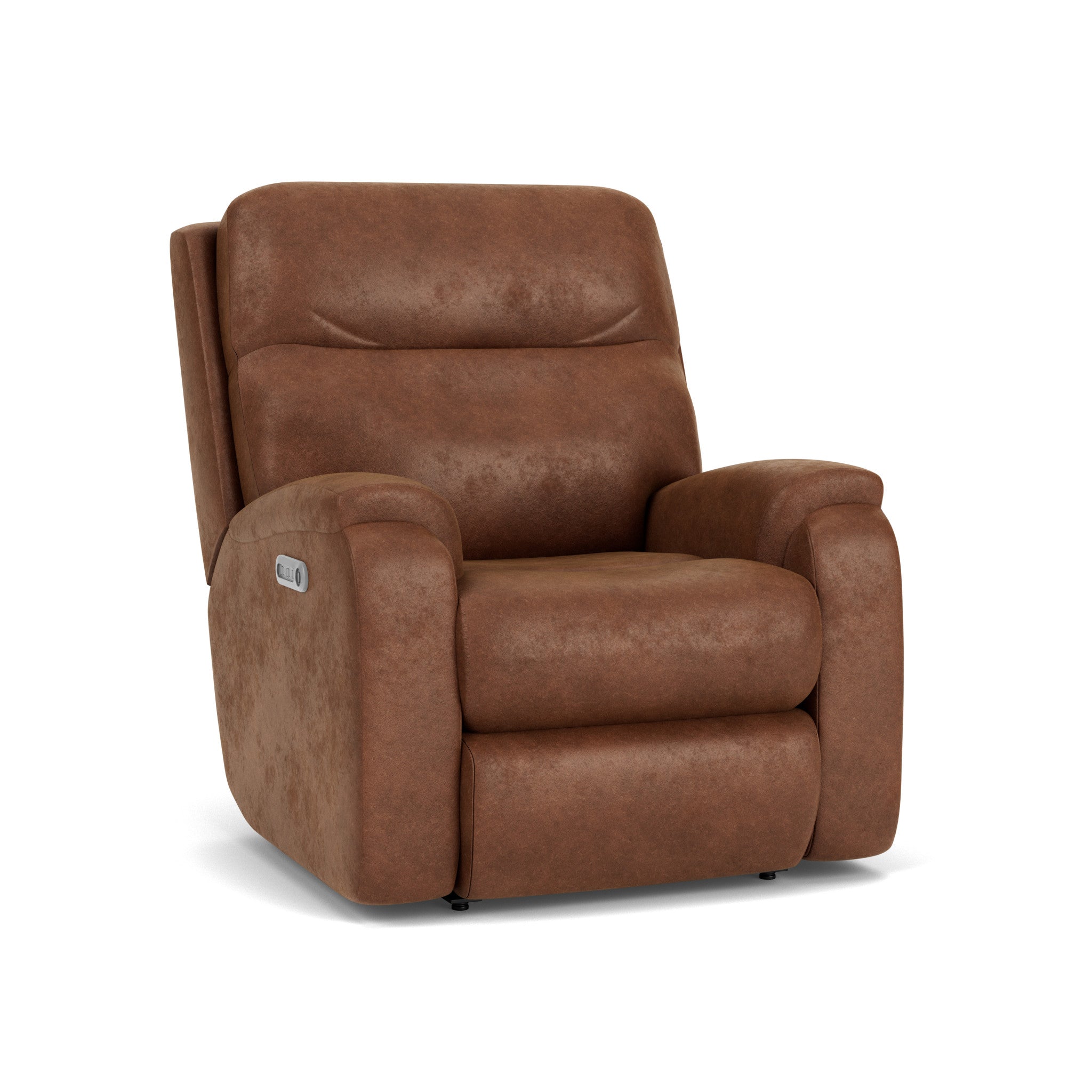 Penn Fabric Power Rocking Recliner with Power Headrest & Lumbar