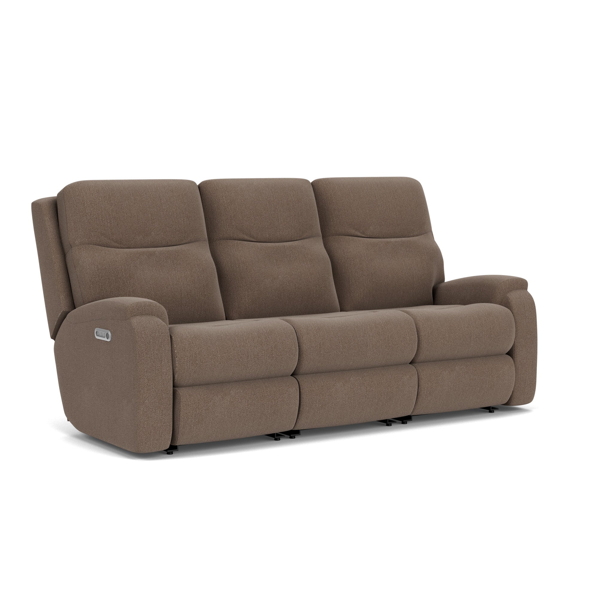 Penn Fabric Power Reclining Sofa with Power Headrests & Lumbar