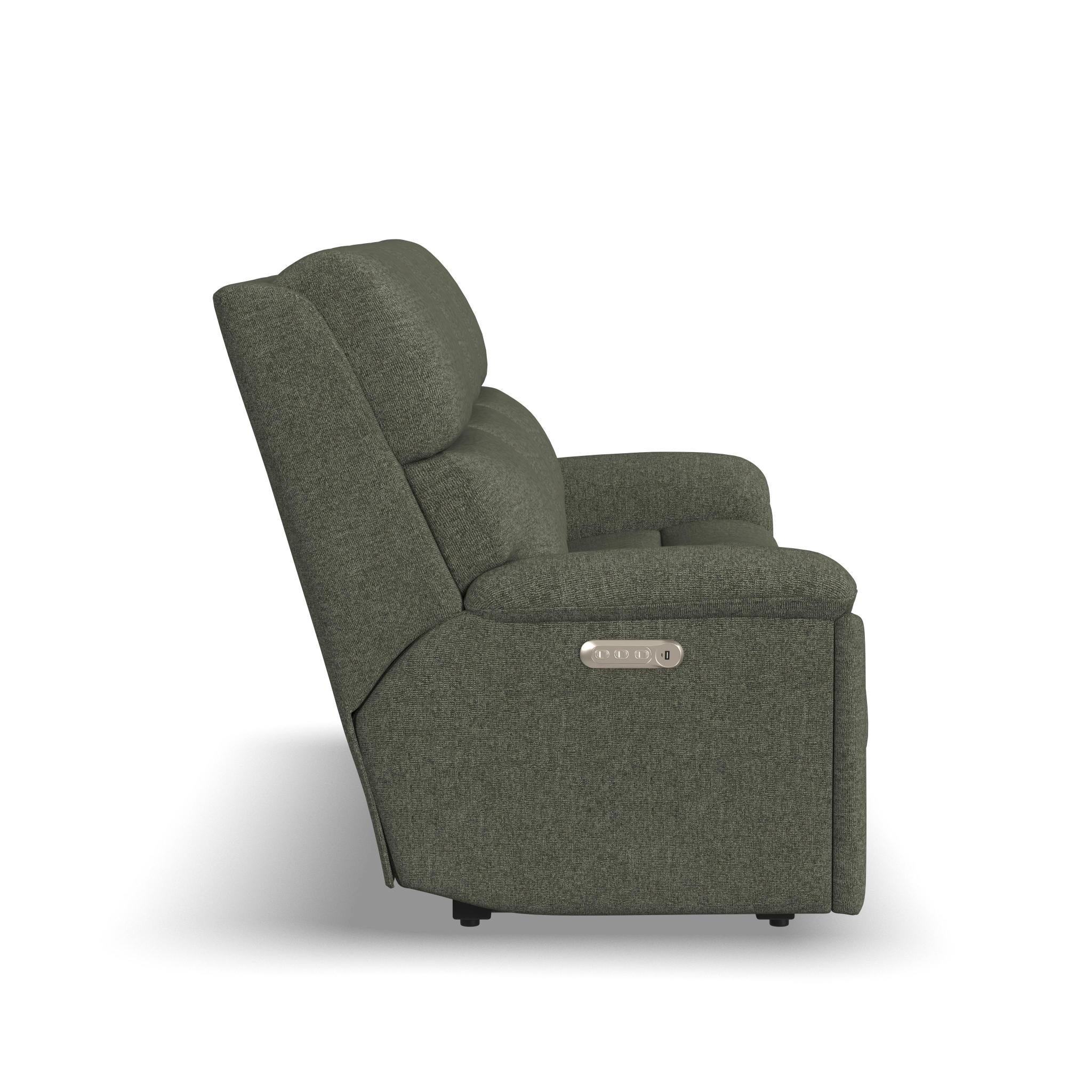 Porter Fabric Power Reclining Sofa with Console, Power Headrest, & Lumbar