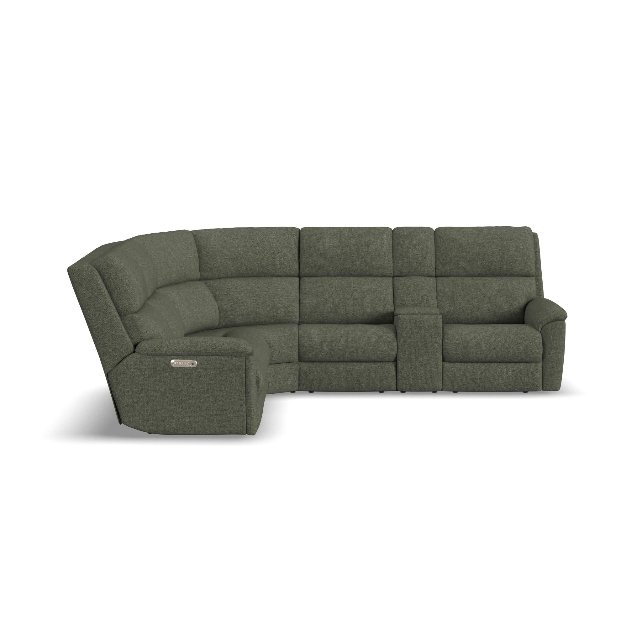 Porter Fabric Power Reclining Sectional with Power Headrest & Lumbar