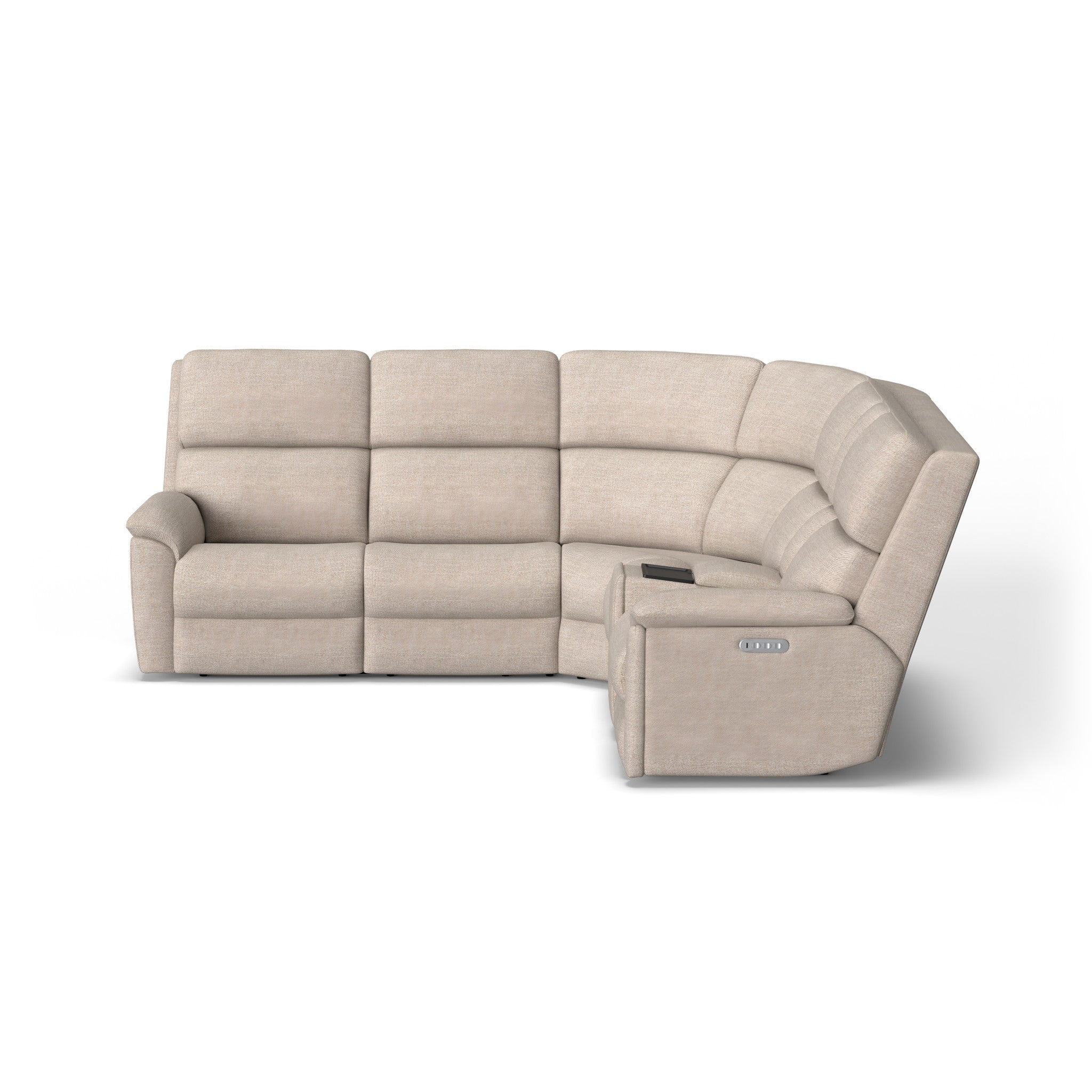 Porter Fabric Power Reclining Sectional with Power Headrest & Lumbar