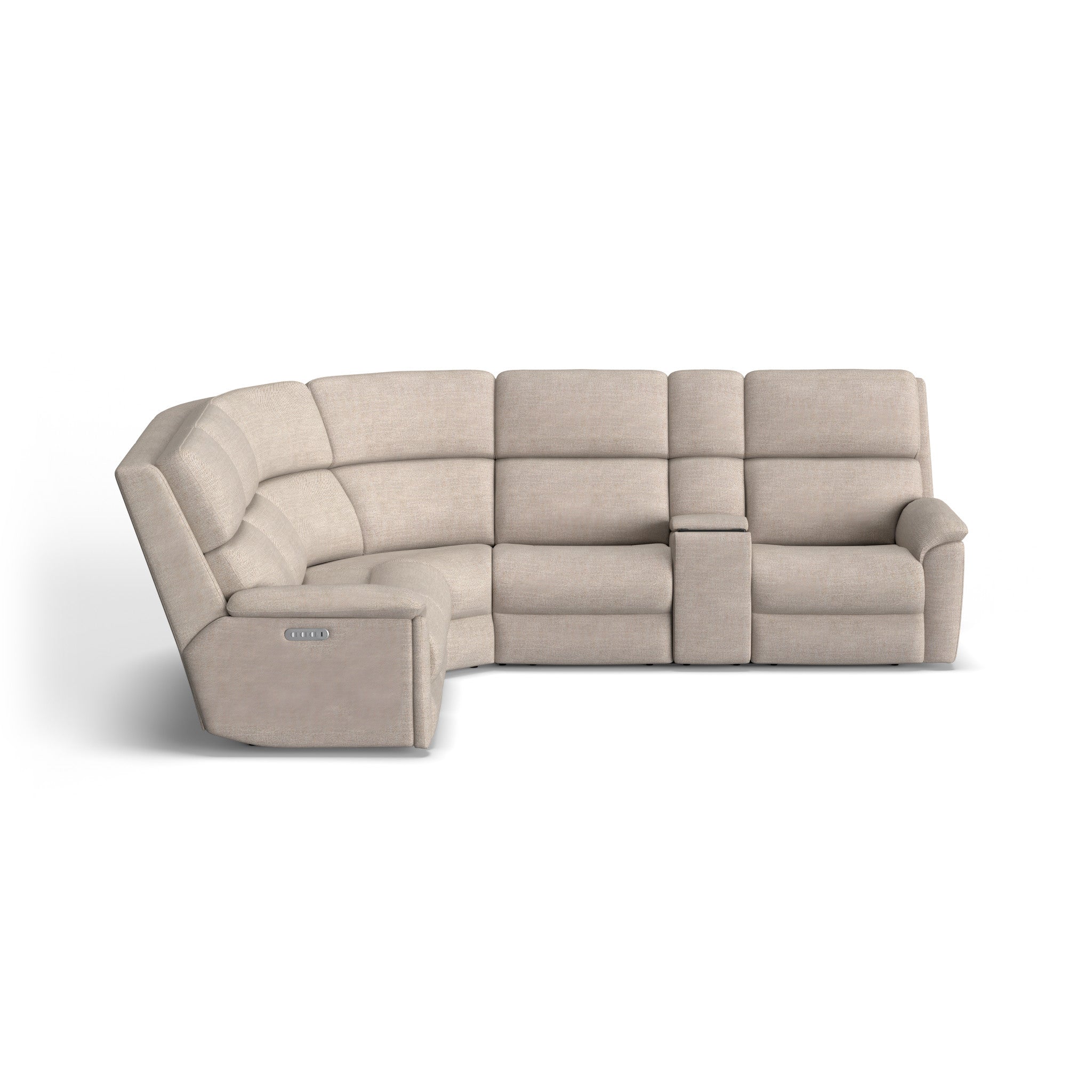 Porter Fabric Power Reclining Sectional with Power Headrest & Lumbar