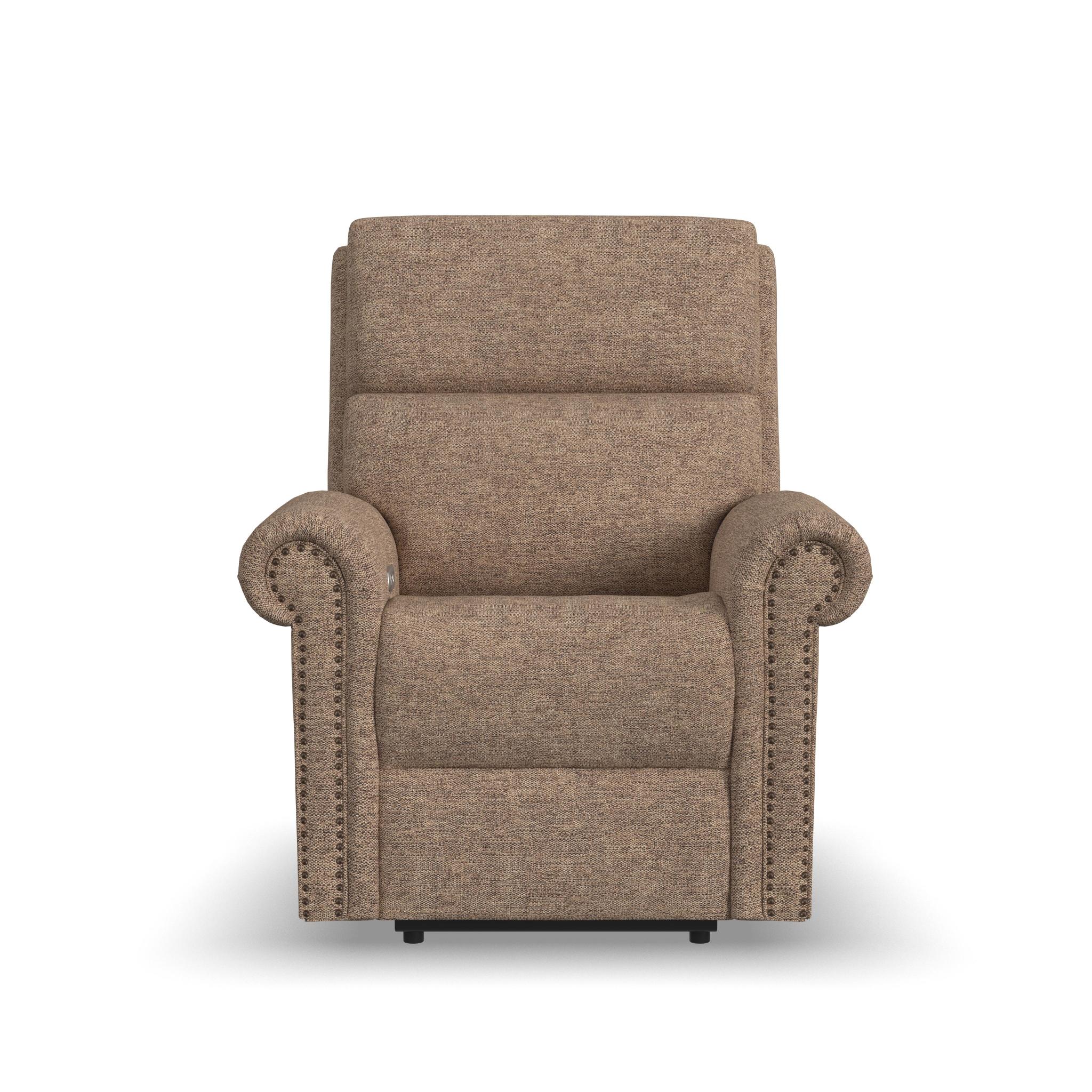 Bernard Fabric Power Recliner with Power Headrest & Lumbar