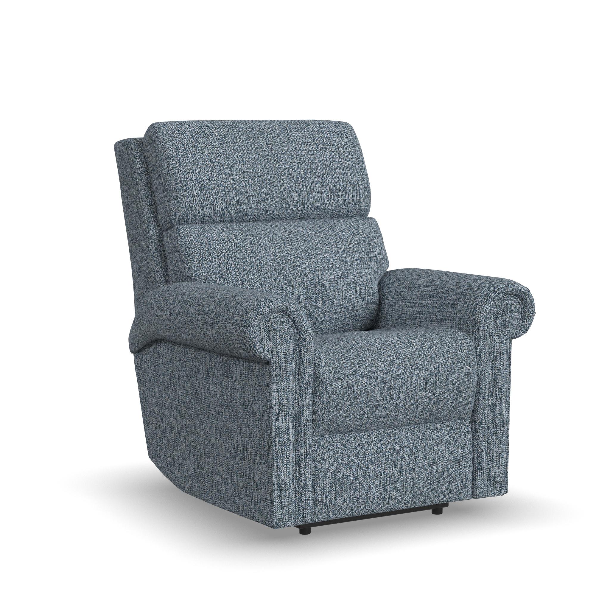 Bernard Fabric Power Recliner with Power Headrest & Lumbar