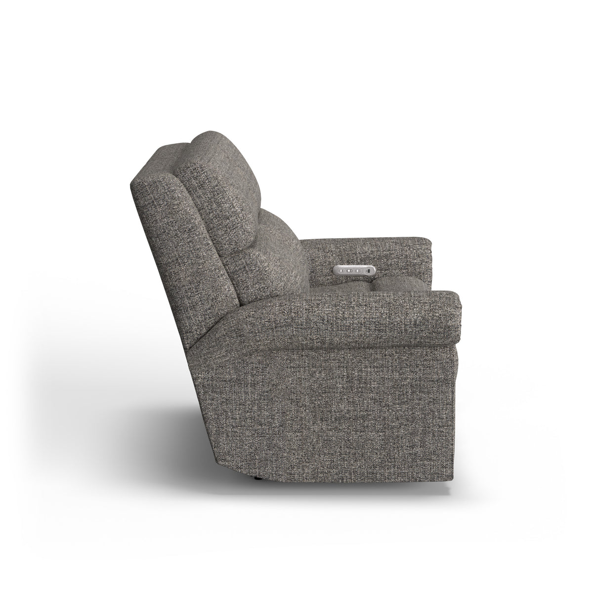 Bernard Fabric Power Reclining Loveseat with Power Headrest & Lumbar