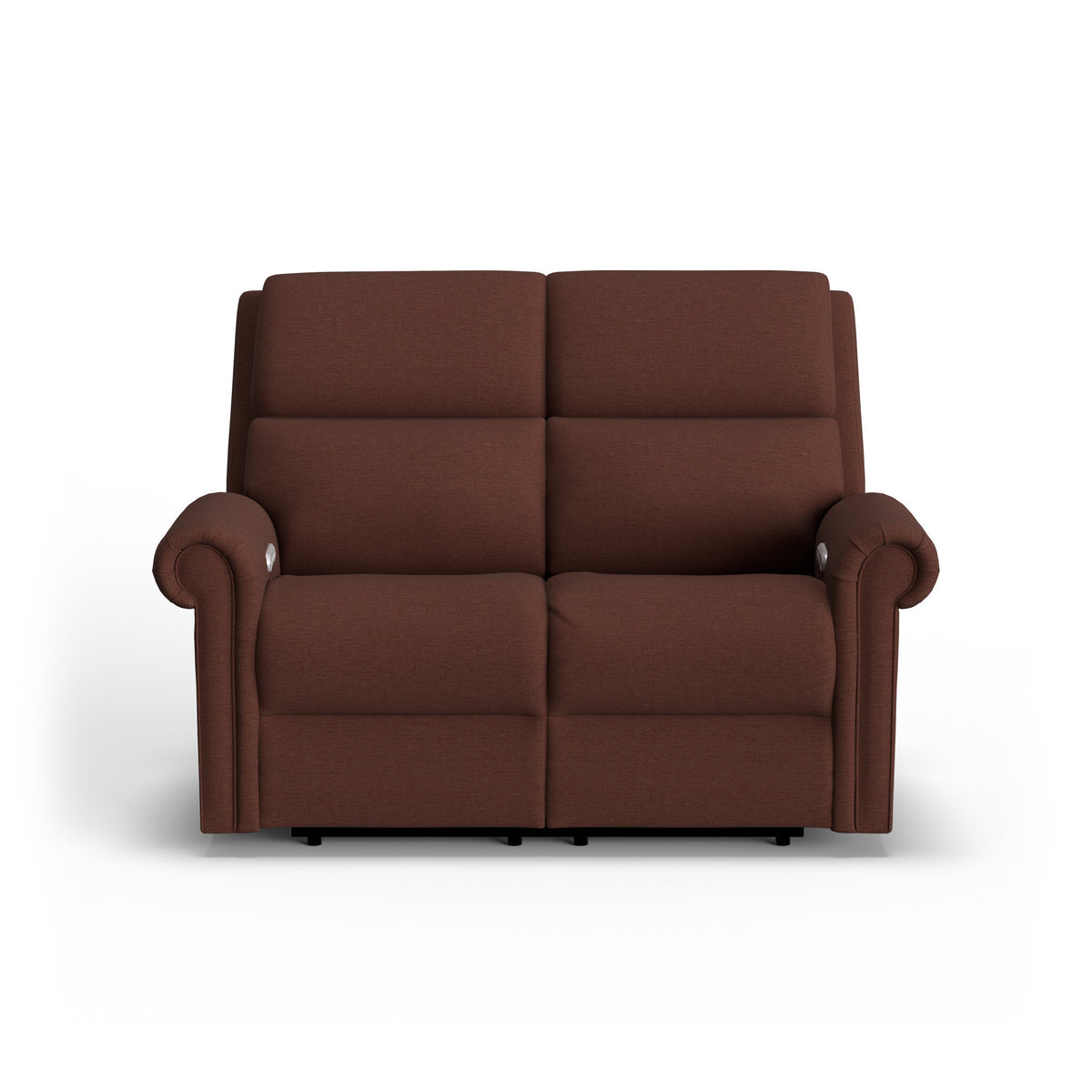 Bernard Fabric Power Reclining Loveseat with Power Headrest & Lumbar