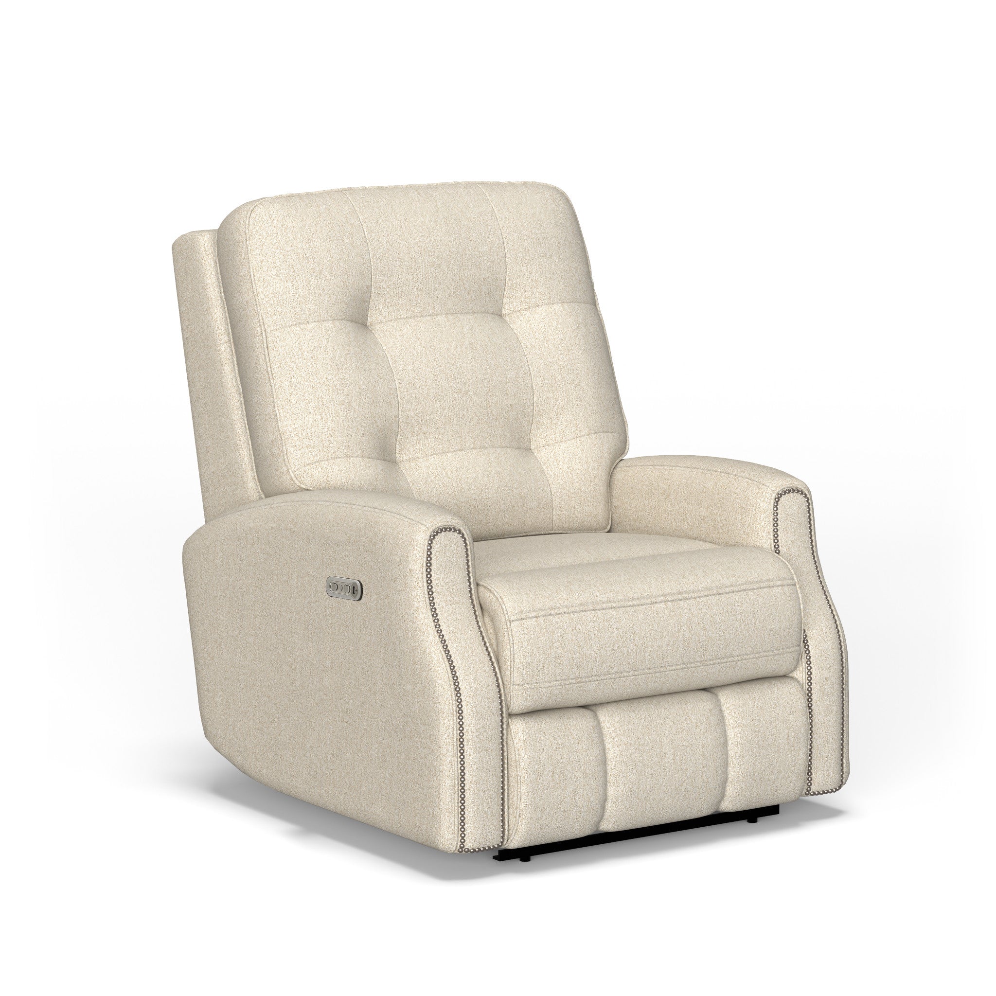 Devon Fabric Power Rocking Recliner with Power Headrest