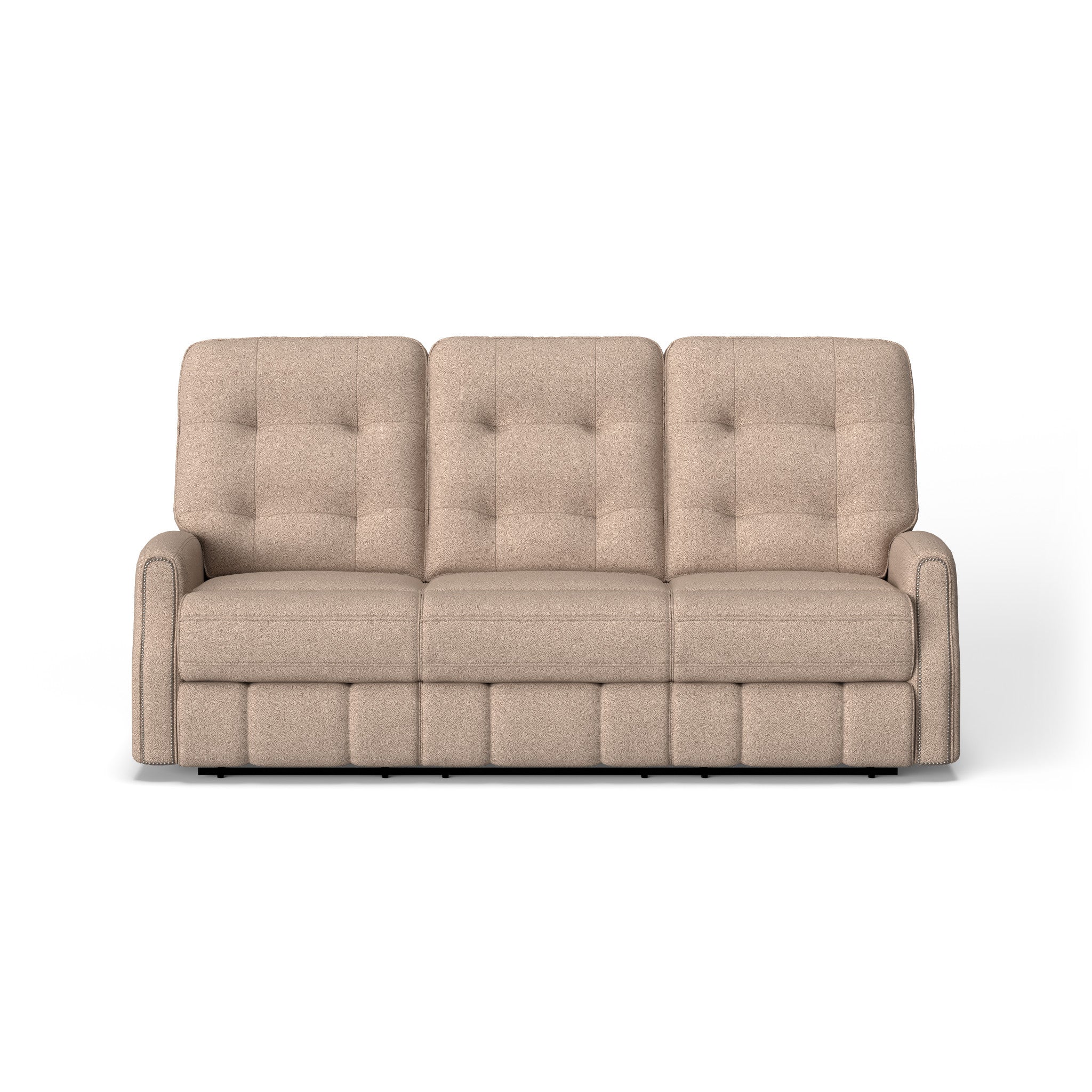 Devon Fabric Power Reclining Sofa with Power Headrests