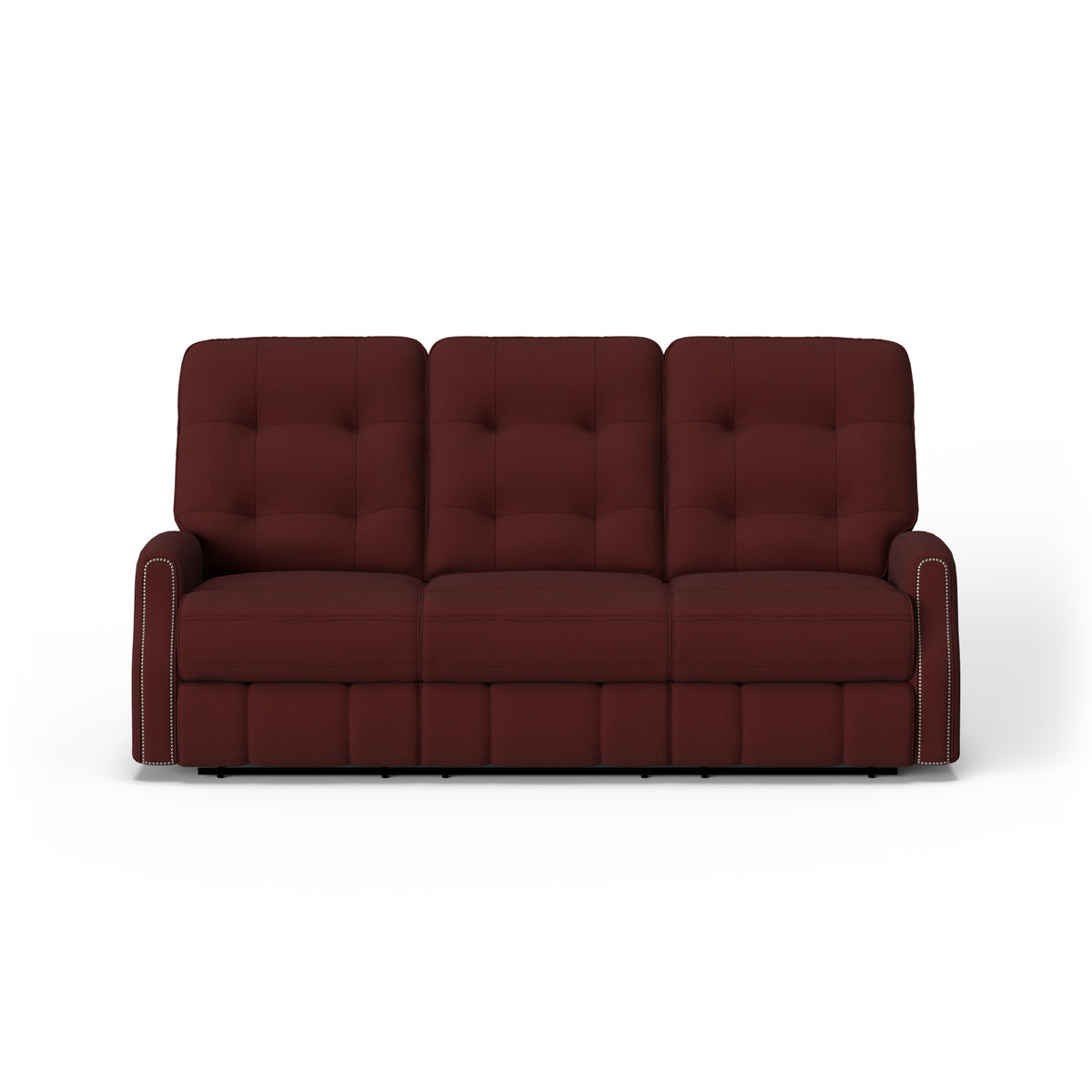 Devon Fabric Power Reclining Sofa with Power Headrests