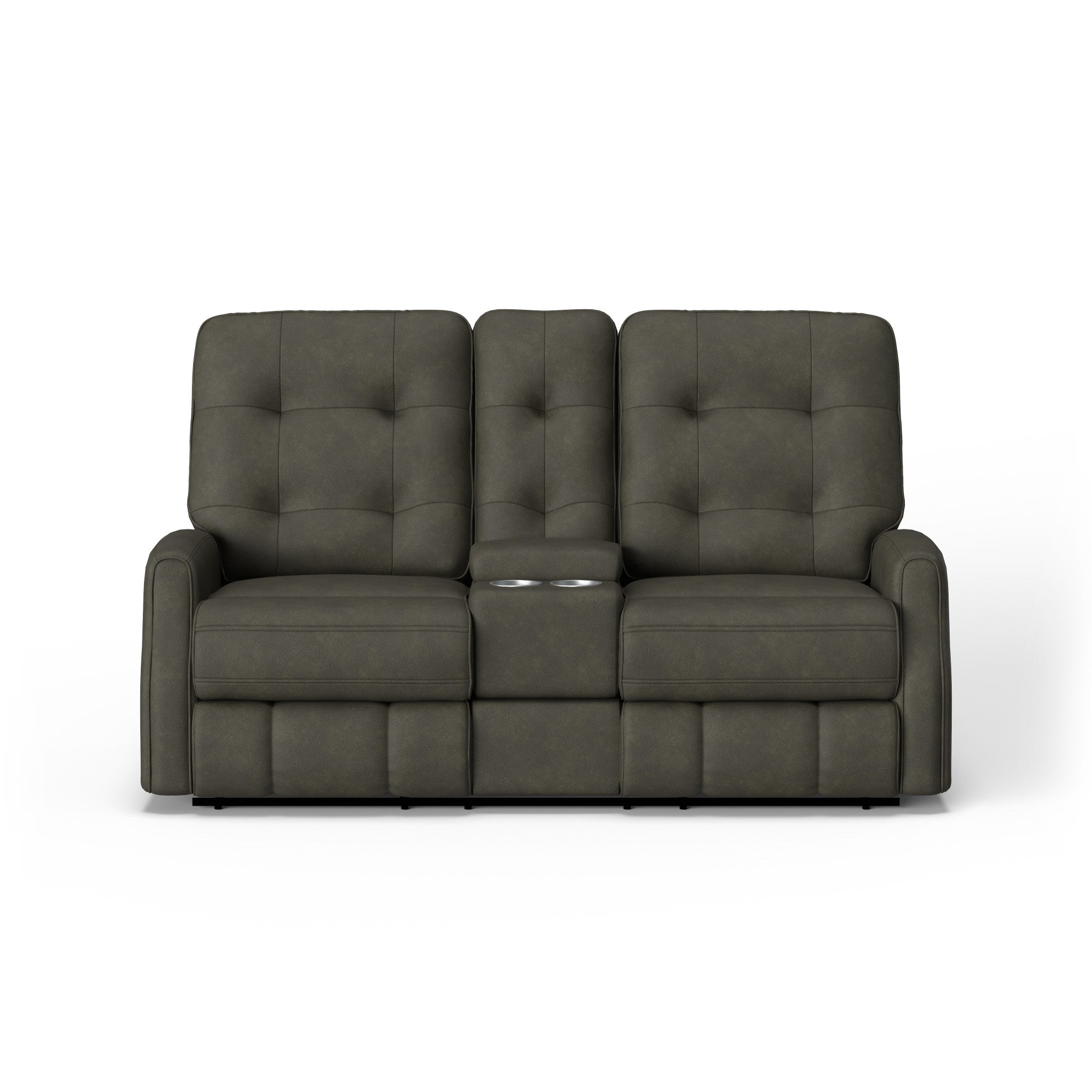 Devon Fabric Power Reclining Loveseat with Console