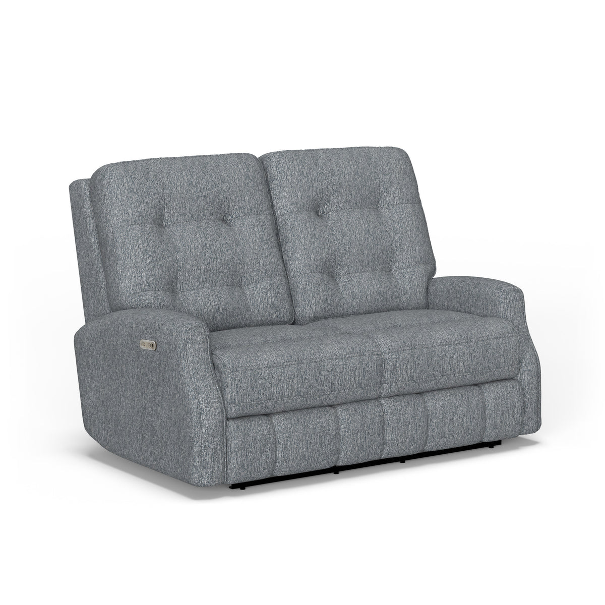 Devon Fabric Power Reclining Loveseat with Power Headrests