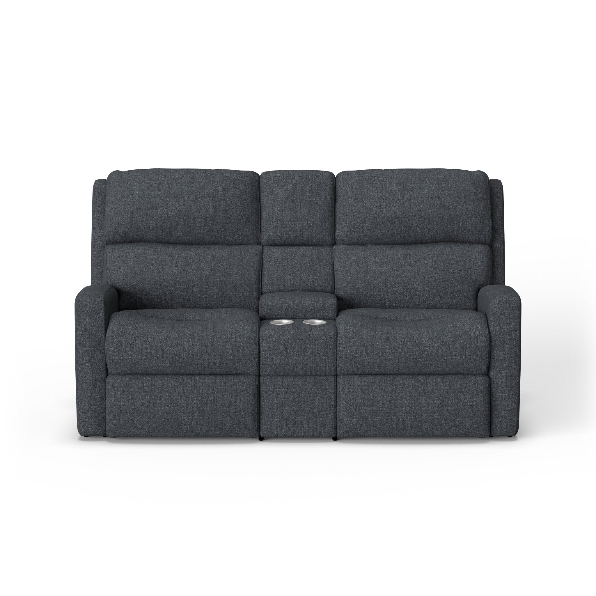 Catalina Fabric Power Reclining Loveseat with Console & Power Headrests