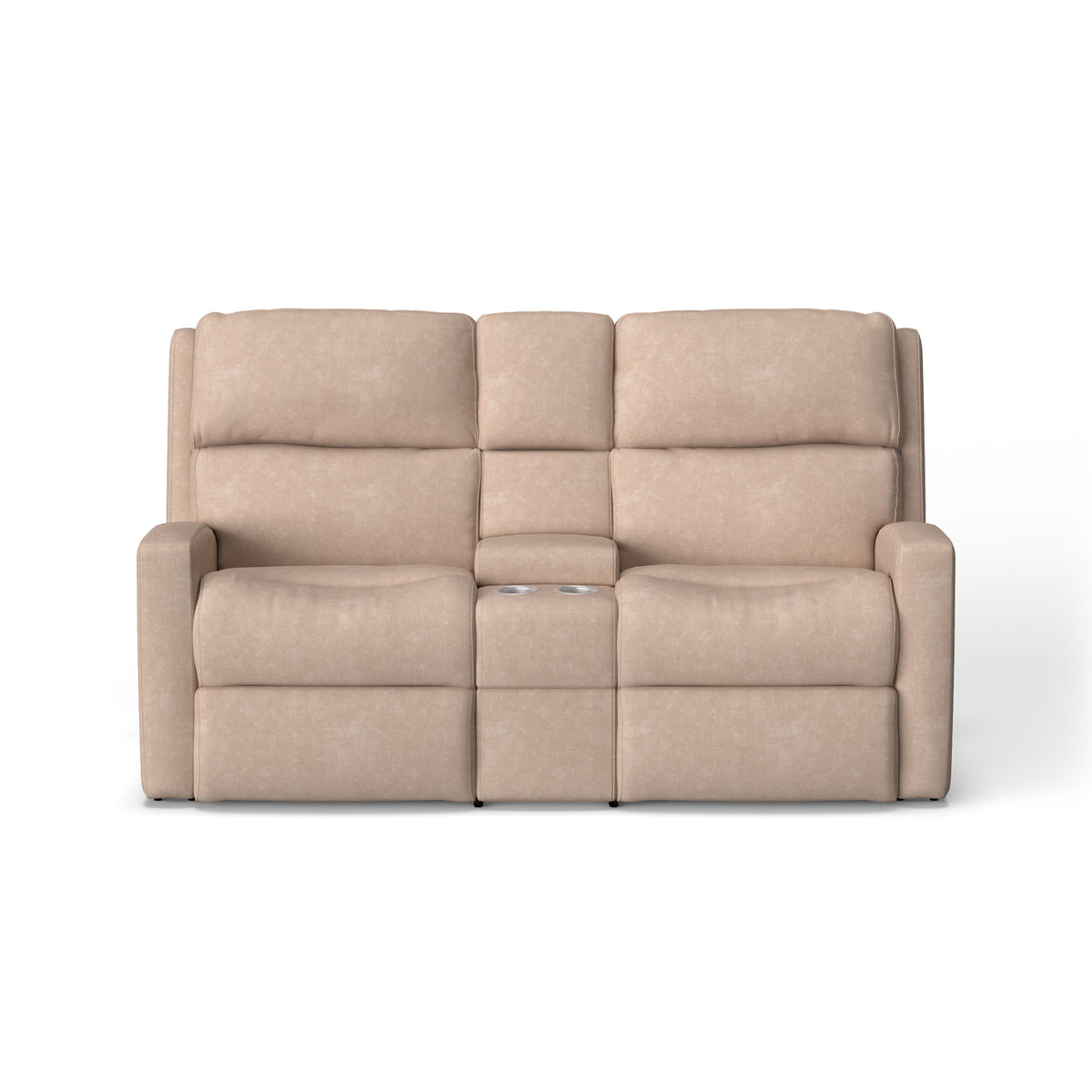 Catalina Fabric Power Reclining Loveseat with Console & Power Headrests