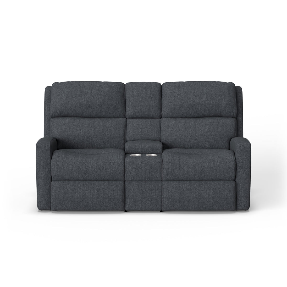 Catalina Fabric Power Reclining Loveseat with Console & Power Headrests