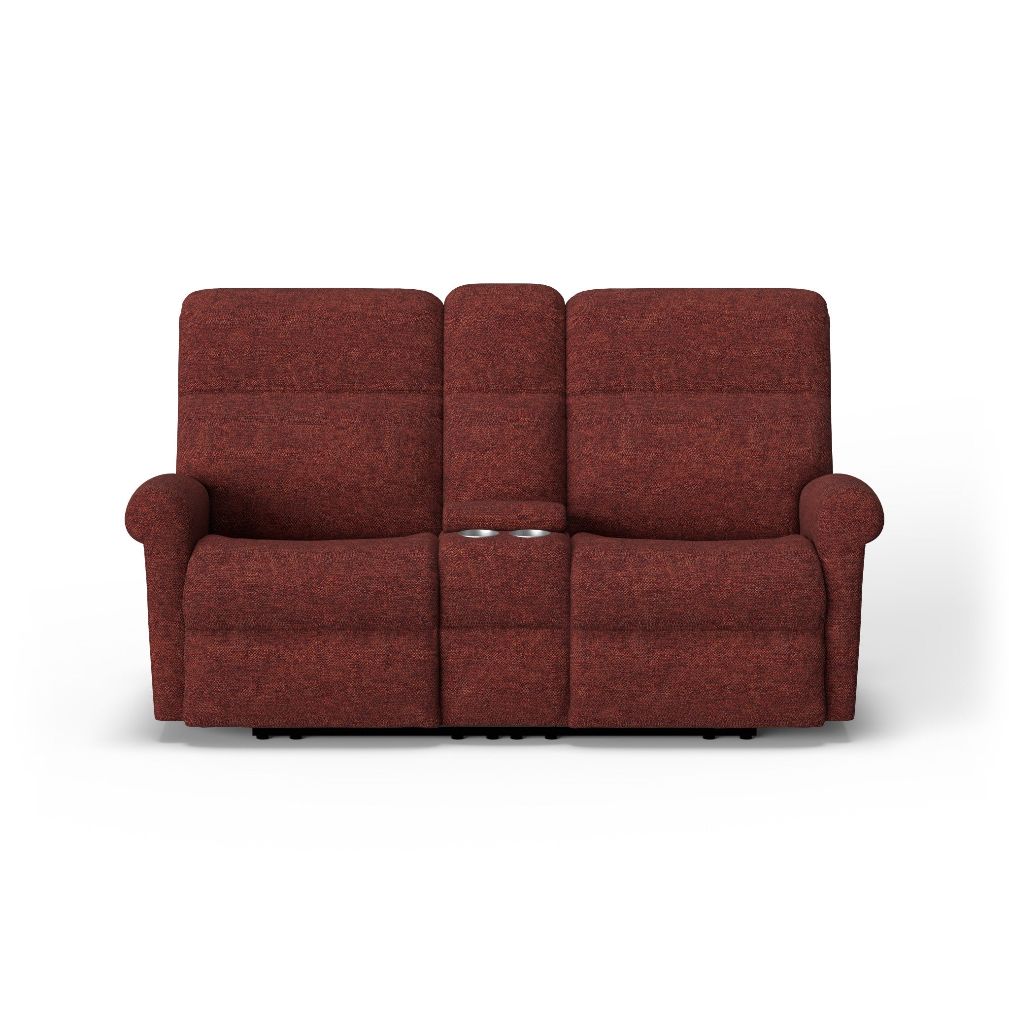 Davis Fabric Power Reclining Loveseat with Console & Power Headrests