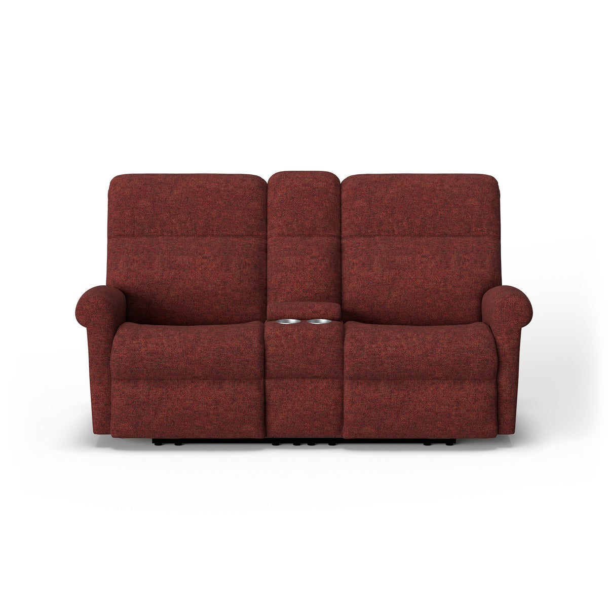 Davis Fabric Power Reclining Loveseat with Console & Power Headrests
