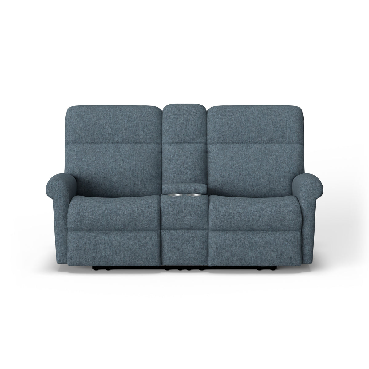 Davis Fabric Power Reclining Loveseat with Console & Power Headrests