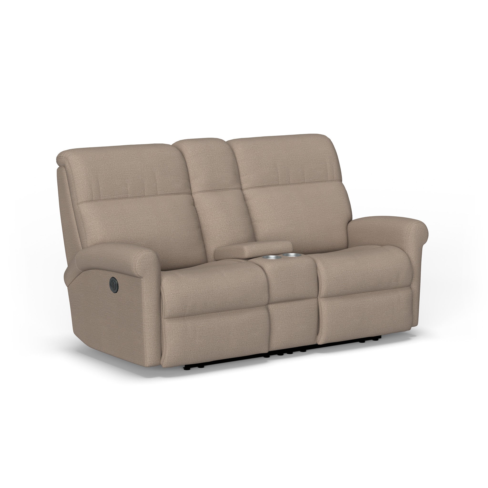 Davis Fabric Power Reclining Loveseat with Console