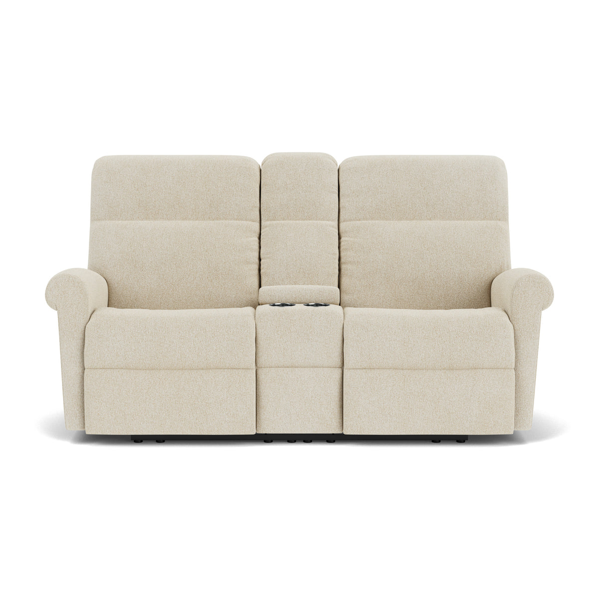 Davis Fabric Reclining Loveseat with Console