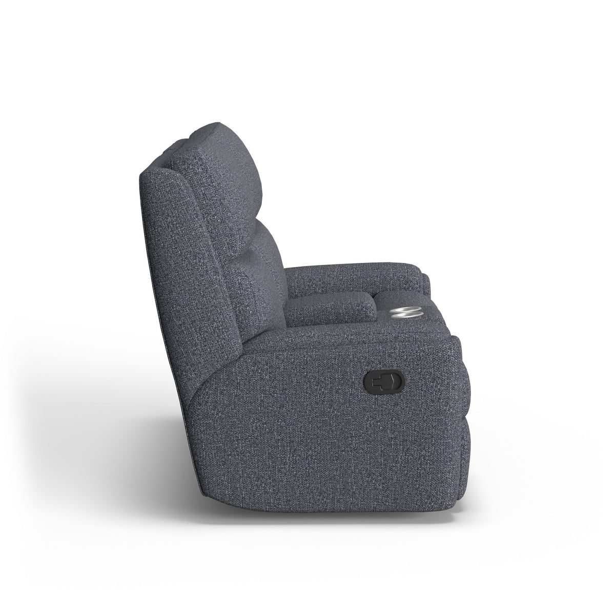 Rio Fabric Reclining Loveseat with Console
