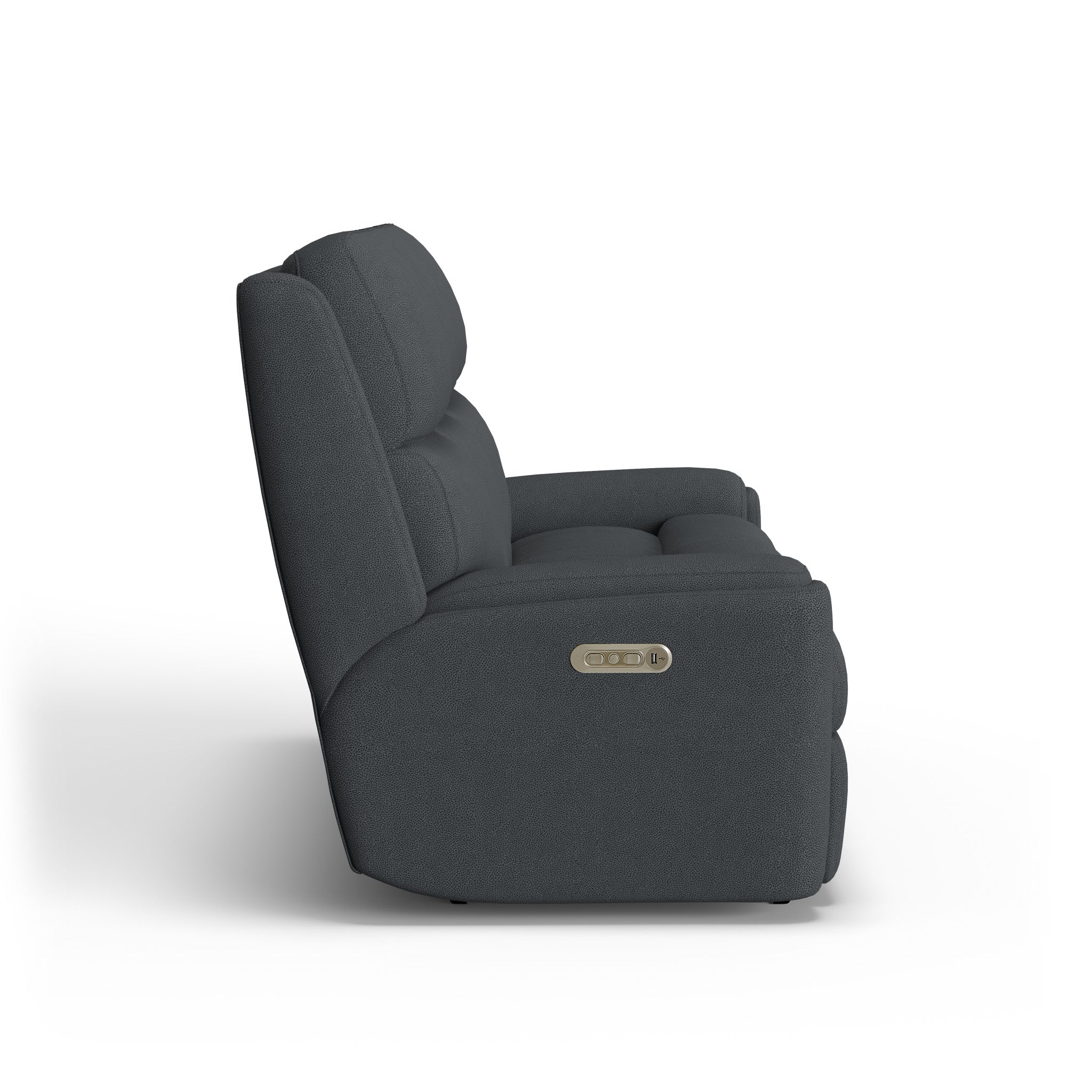 Rio Fabric Power Reclining Sofa with Power Headrests