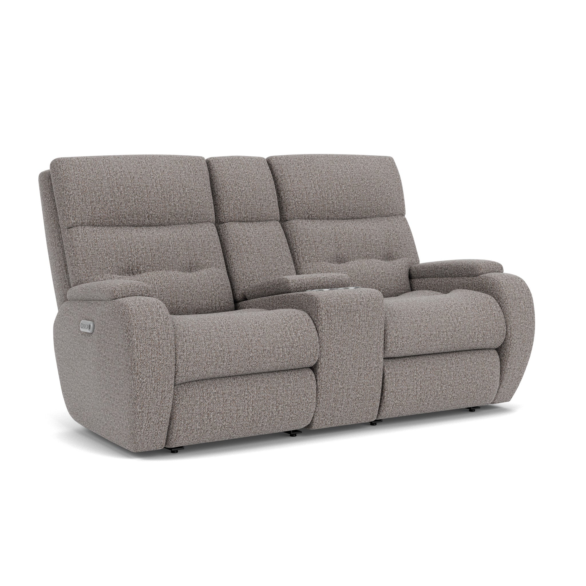 Strait Fabric Power Recliner with Power Headrest & Lumbar