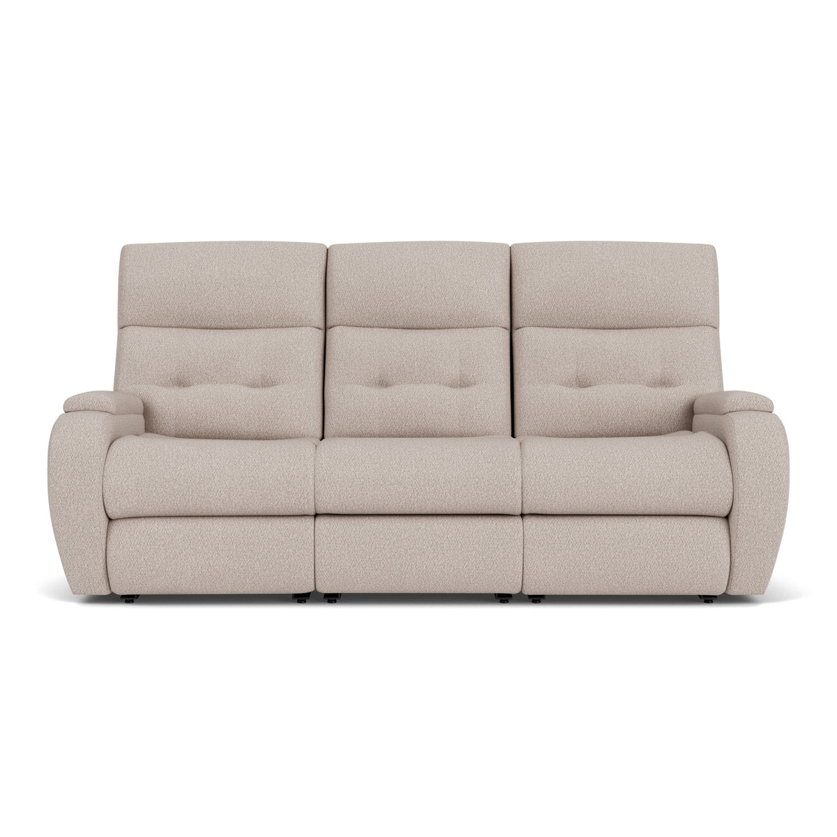 Strait Fabric Power Reclining Sofa with Power Headrests