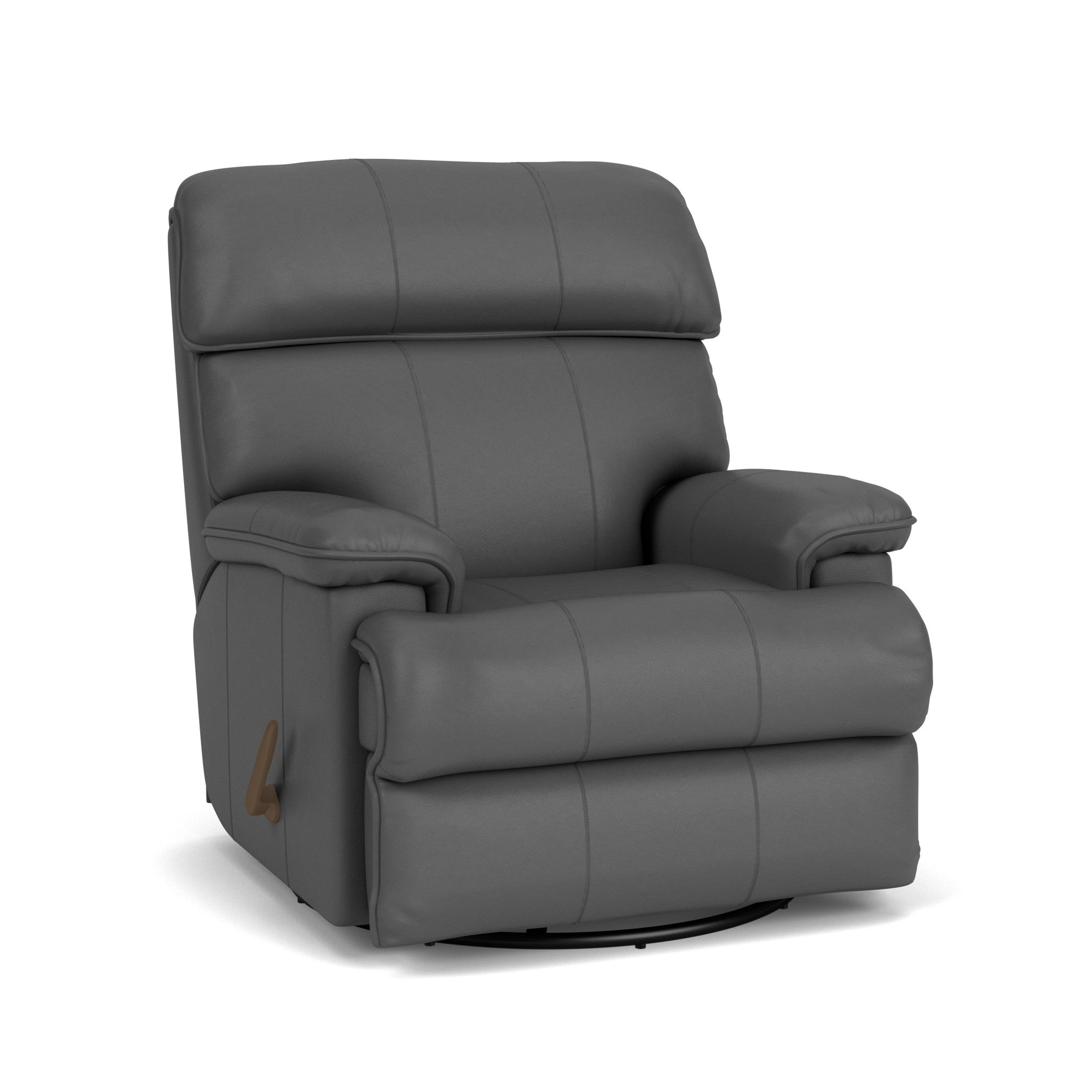 Geneva Leather Swivel Gliding Recliner