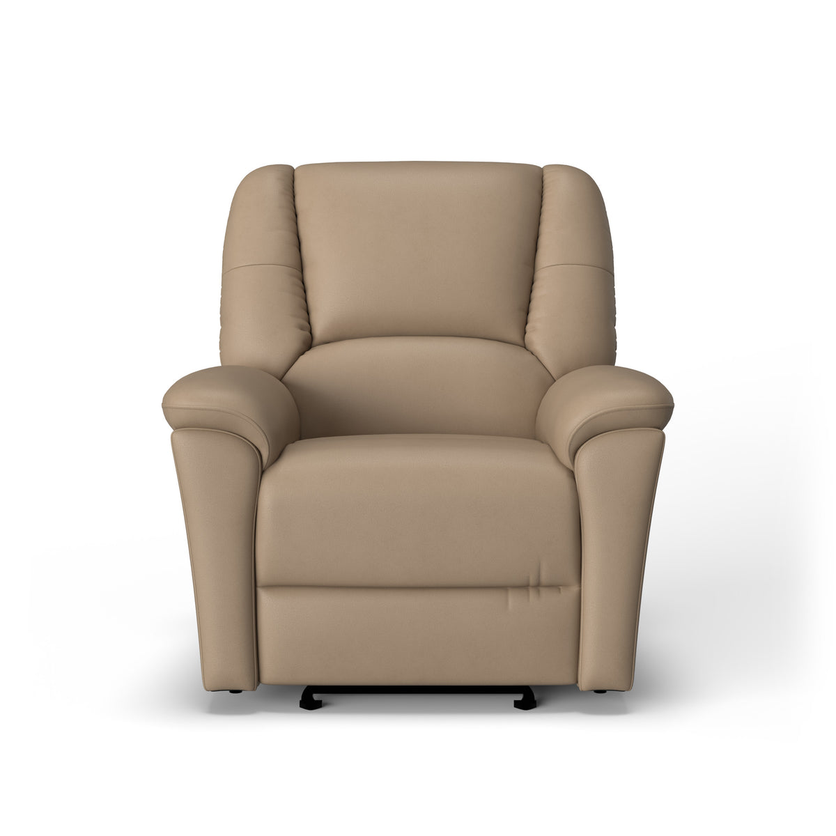 Plush Leather Power Gliding Recliner with Power Headrest & Lumbar