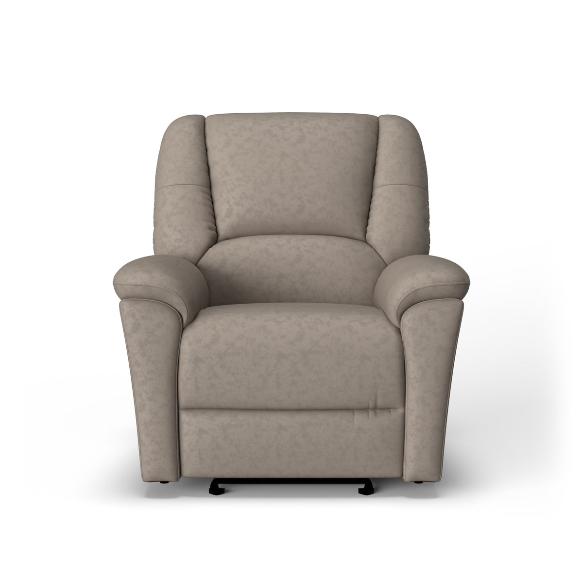 Plush Leather Power Gliding Recliner with Power Headrest & Lumbar