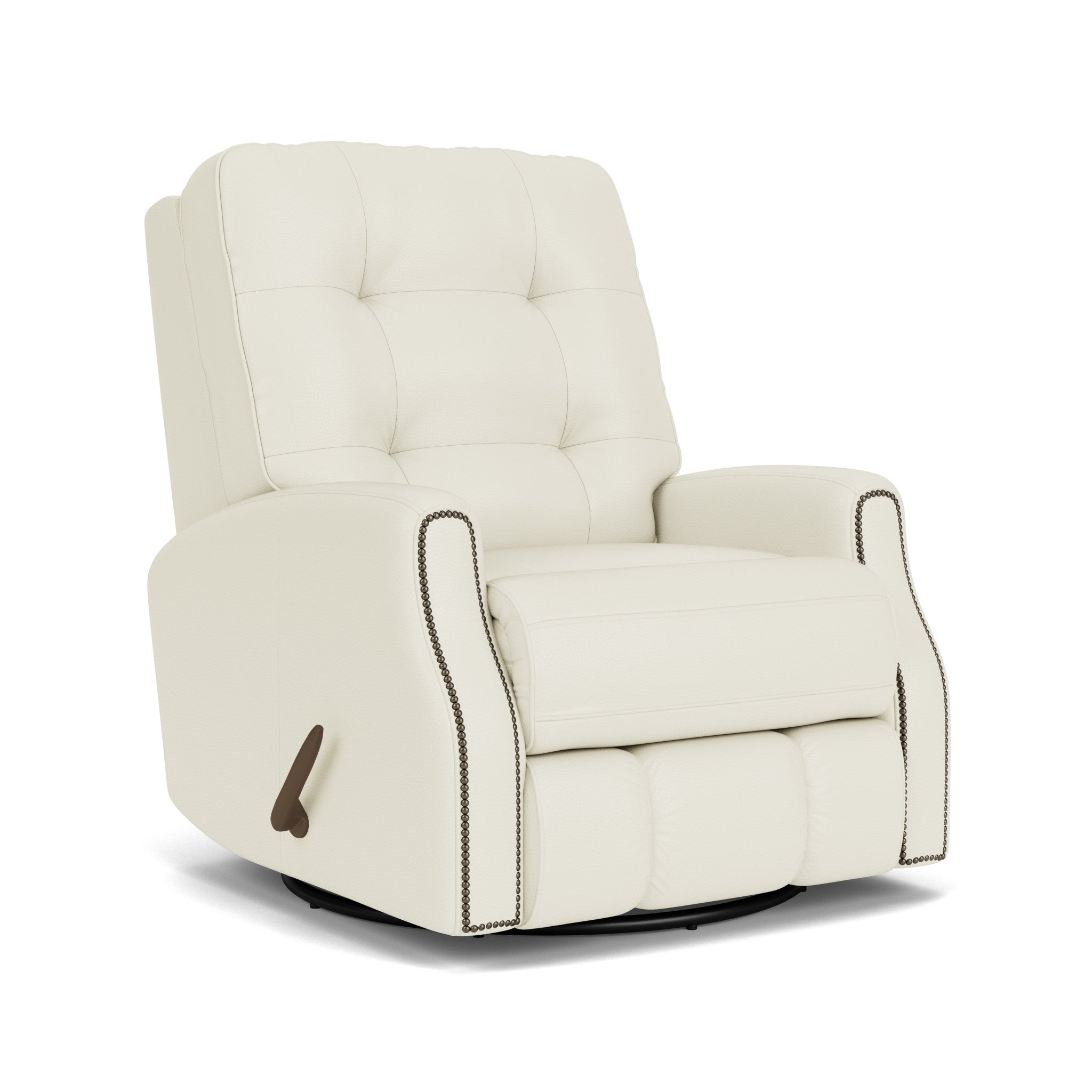 Devon Leather Swivel Gliding Recliner