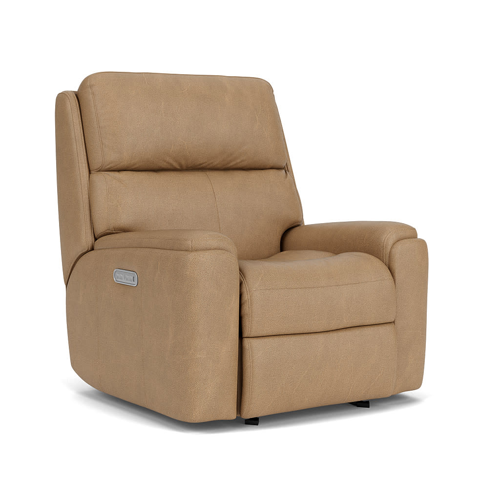 Rio Leather Power Recliner with Power Headrest