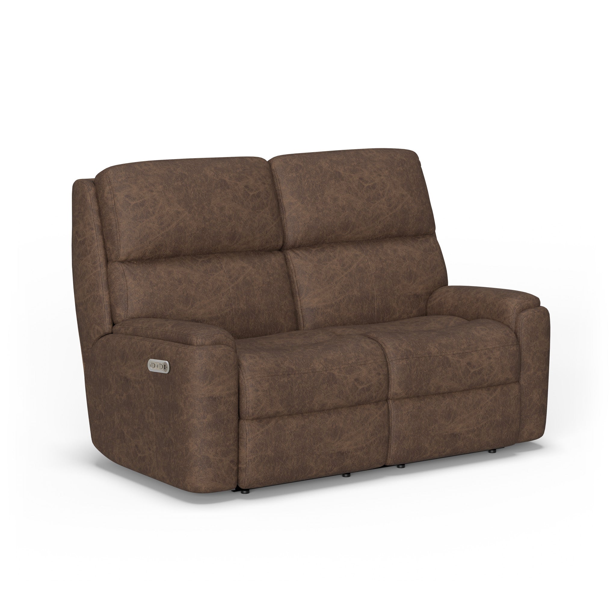 Rio Leather Power Reclining Loveseat with Power Headrests
