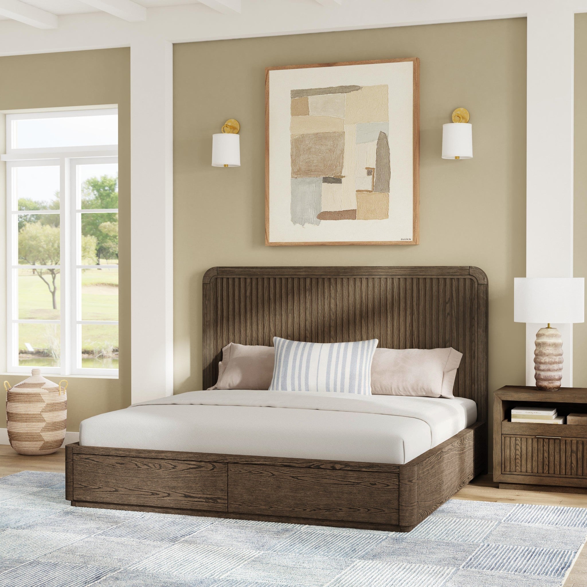 Athens King Panel Storage Bed