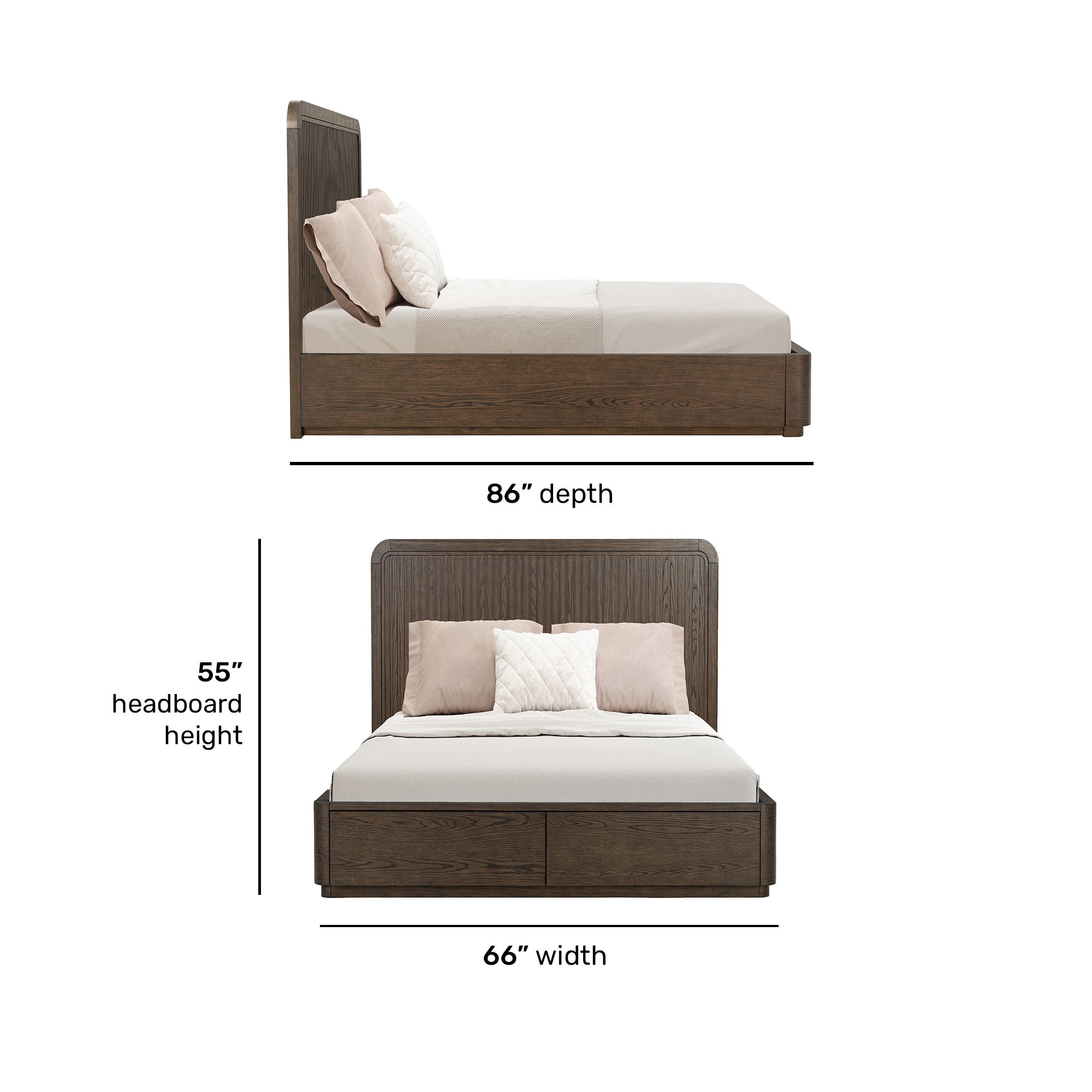 Athens Queen Panel Storage Bed