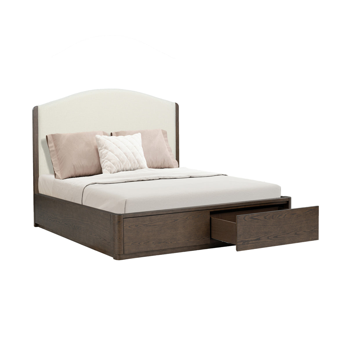 Athens Queen Upholstered Storage Bed