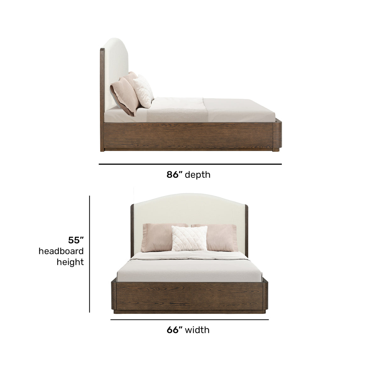 Athens Queen Upholstered Bed
