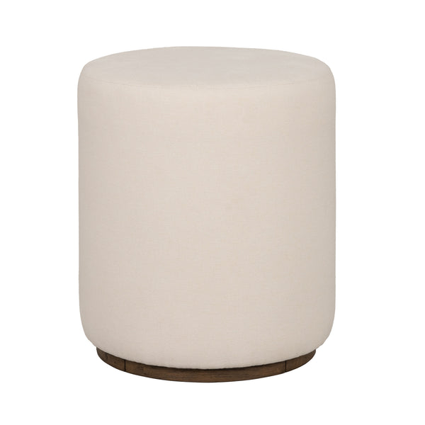 Lyra Fabric Pouf Ottoman