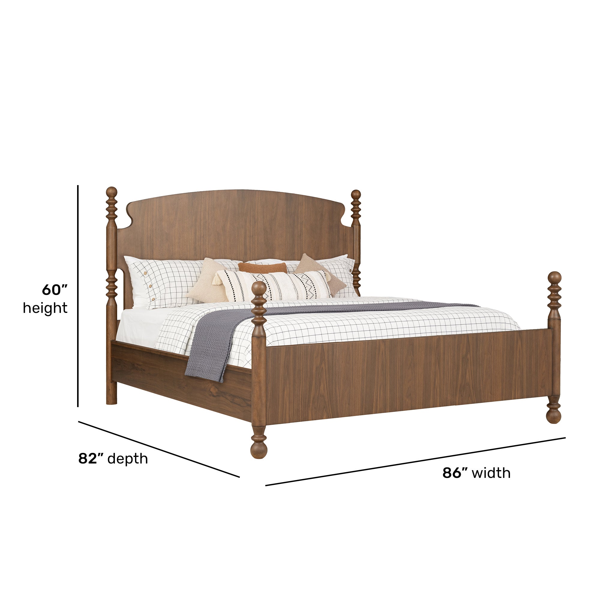 Azalea King Panel Bed