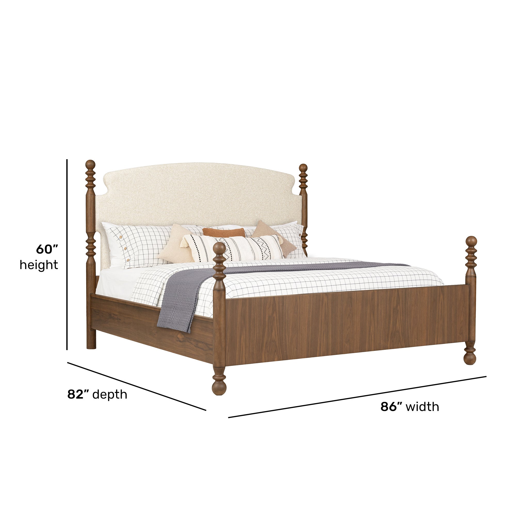 Azalea King Upholstered Bed