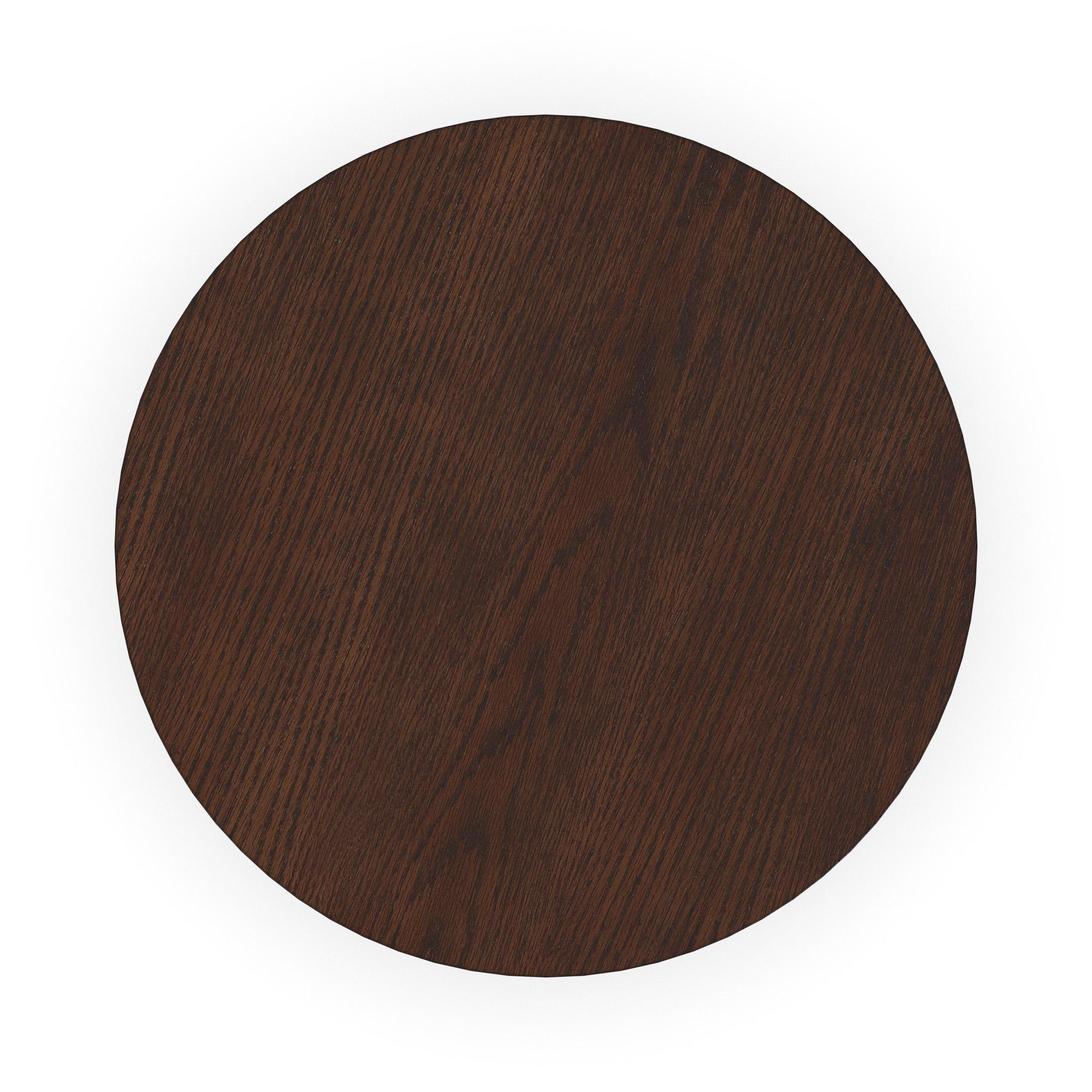 Waterfall Brown Round End Table