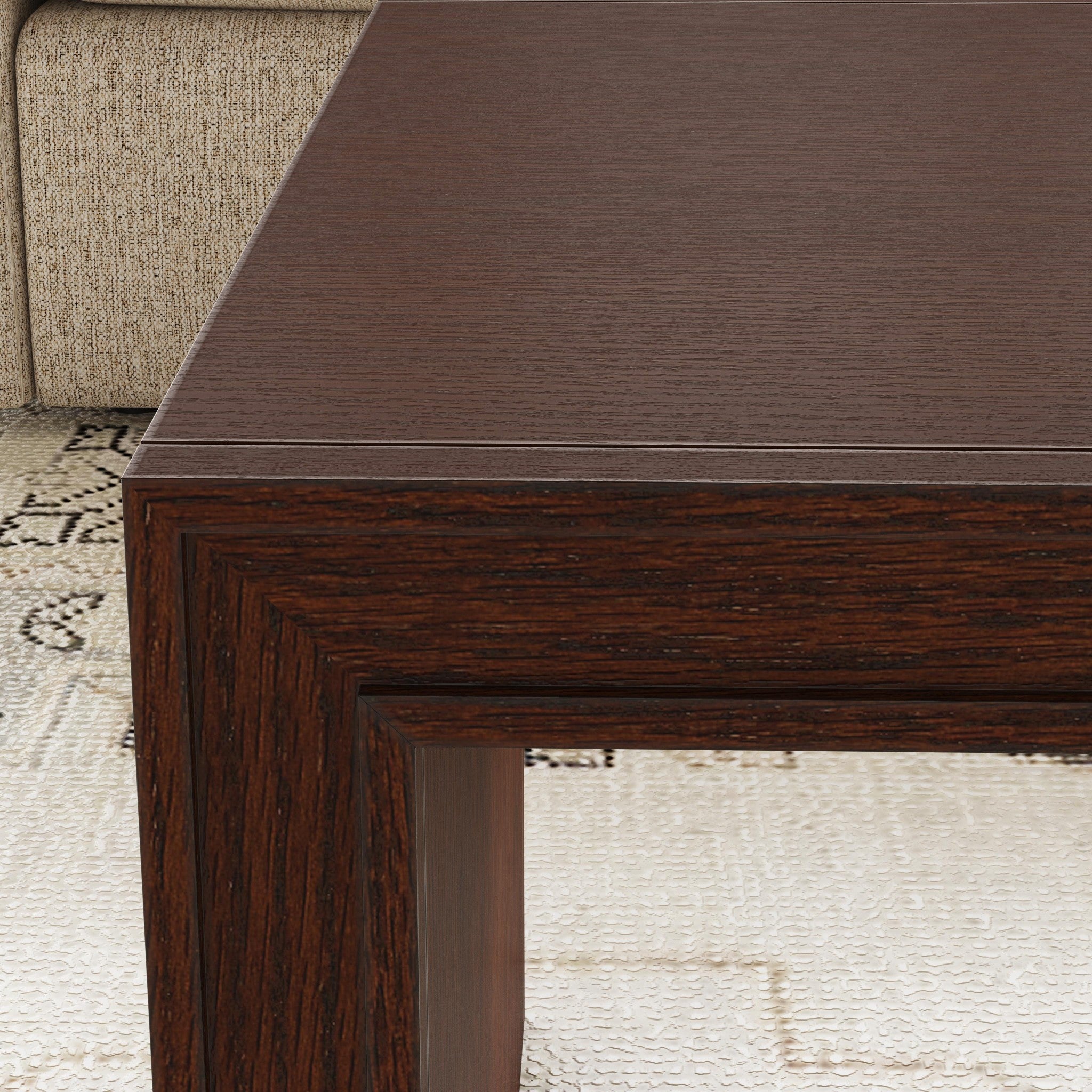 Waterfall Brown Rectangular Coffee Table