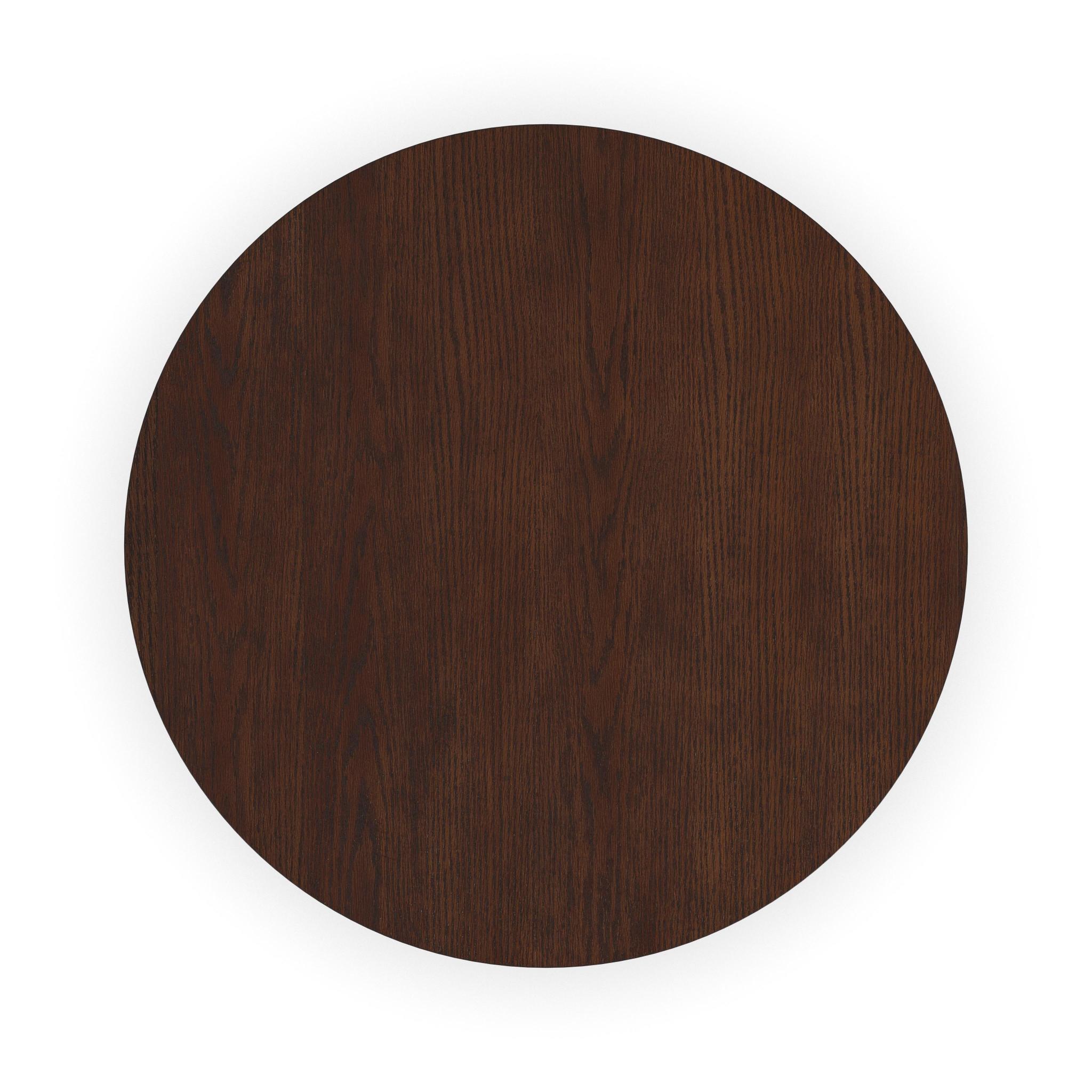Waterfall Brown Round Coffee Table