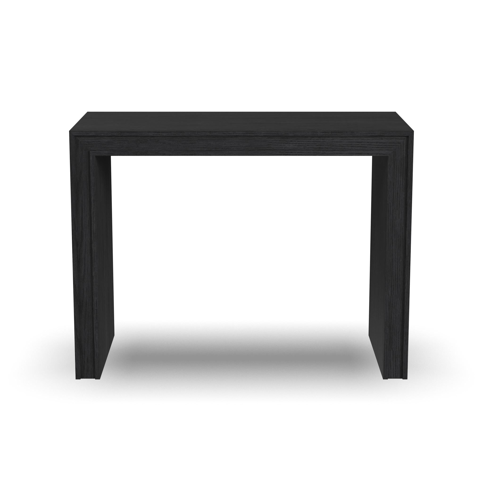 Waterfall Black Accent Table
