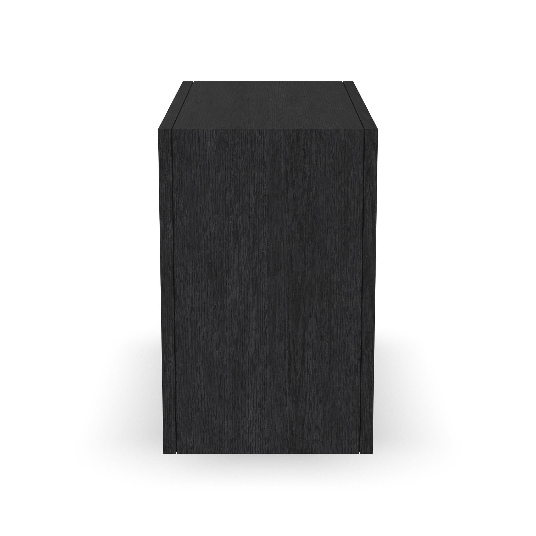 Waterfall Black Accent Table