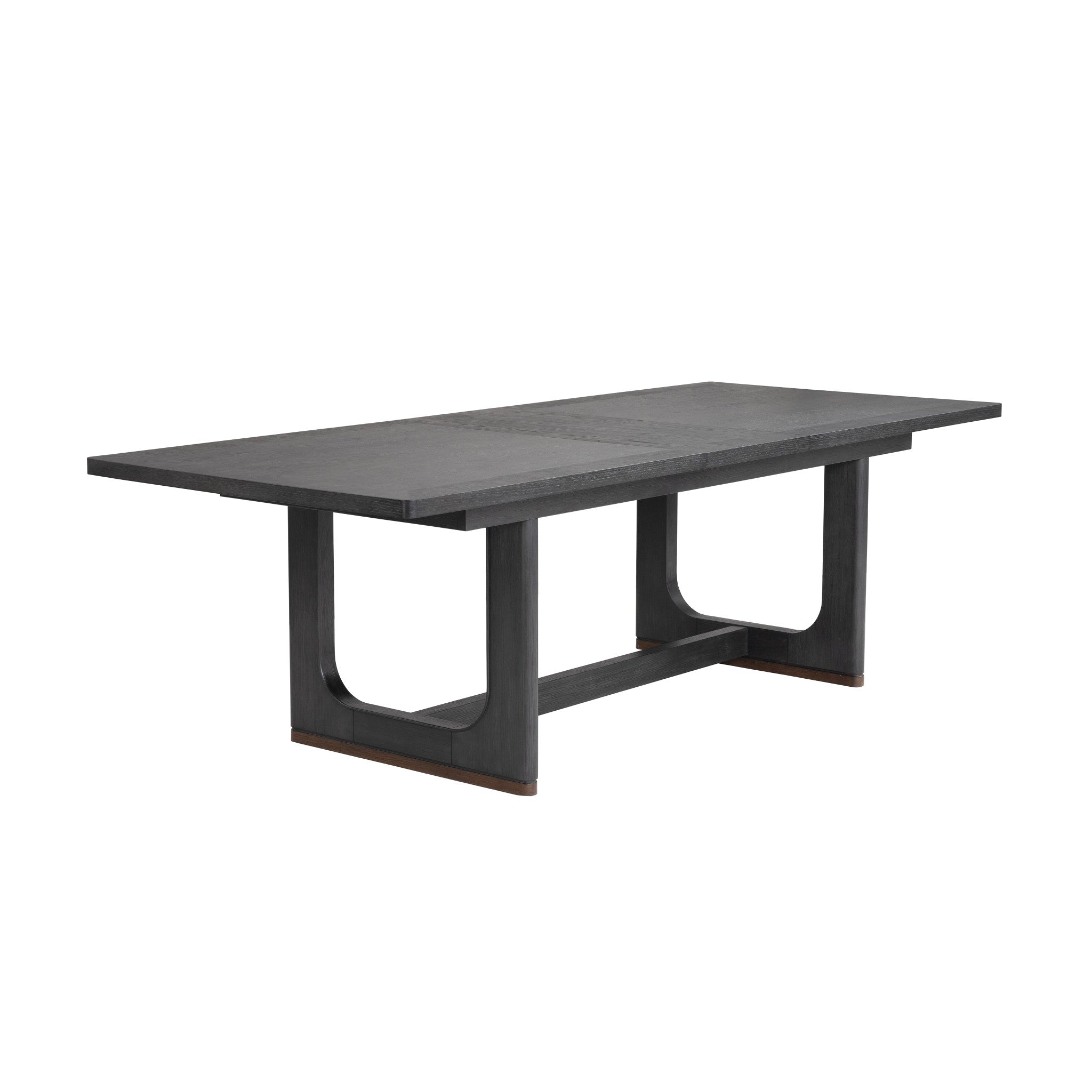 Waterfall Black Rectangular Dining Table