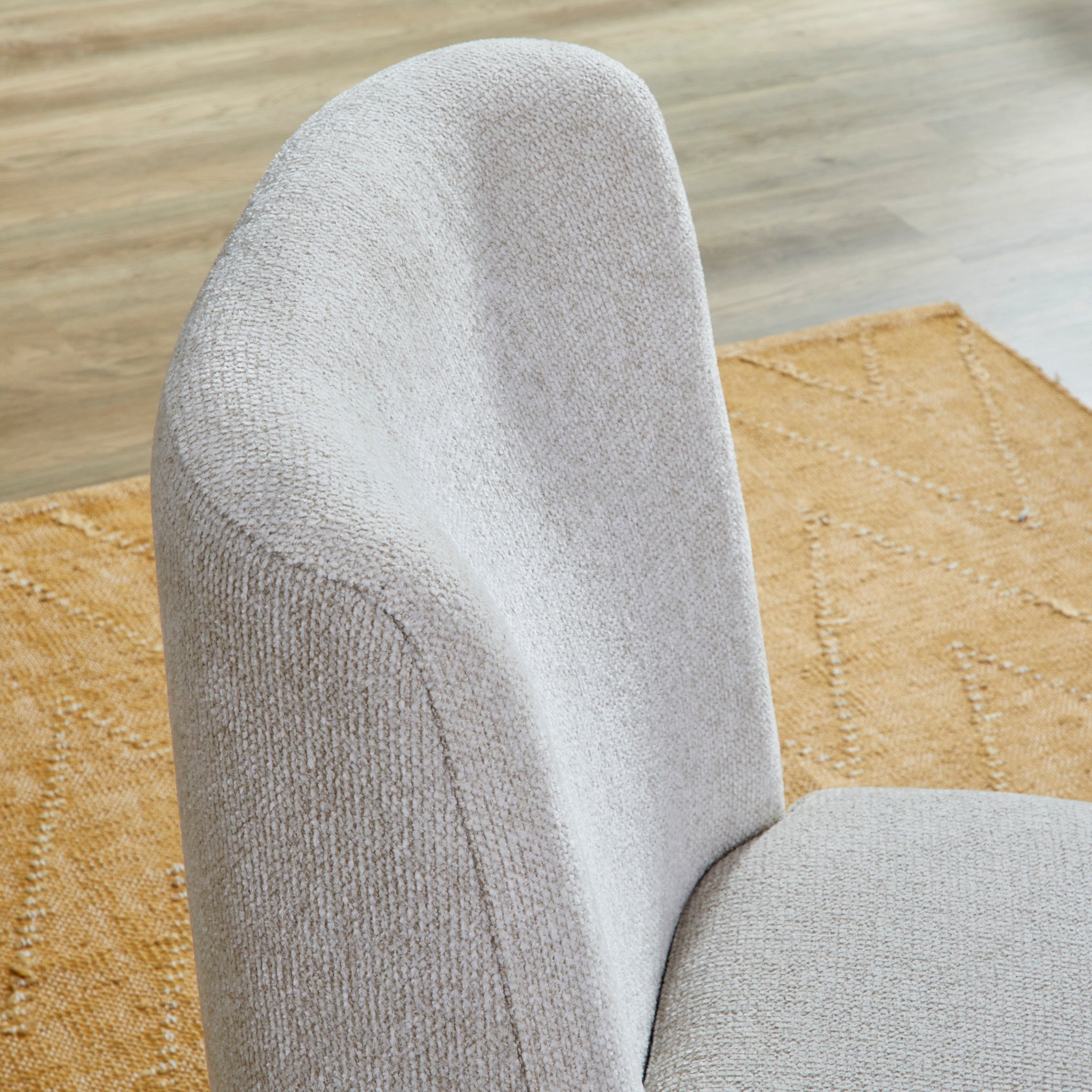 Waterfall Off-White Pair of Upholstered Dining Chairs